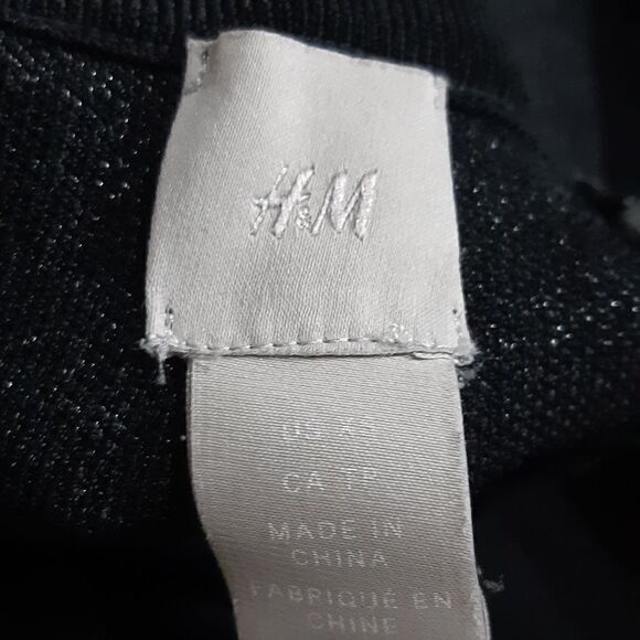 H&M Sparkle Leaves Stretchy Pencil Skirt - Picture 3 of 6